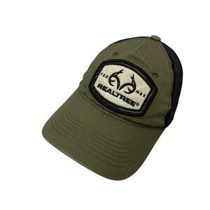 Realtree Trucker Hat Cap Green Black Snapback Adjustable Mesh Back Outdoors